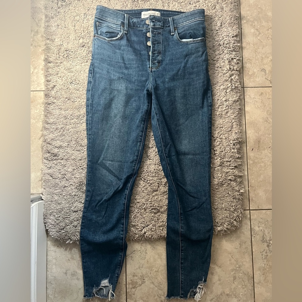 Abercrombie & Fitch High Rise Blue Jeans